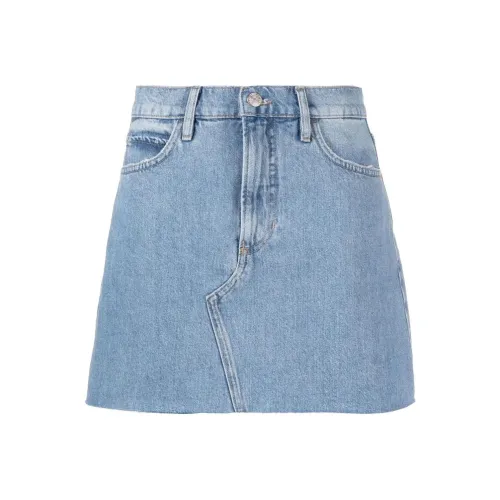 Рамка Синий Женские Джинсовые Короткие Юбки