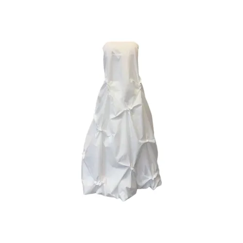 AFGGD Без рукавов Платье Женское Белое