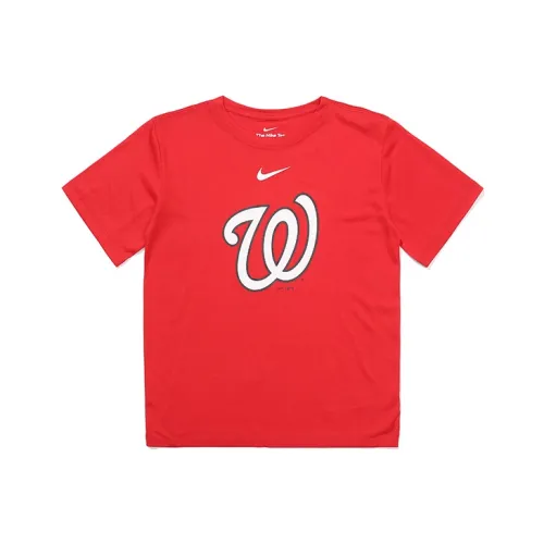 nike Короткий рукав T-рубашки Красный Детский