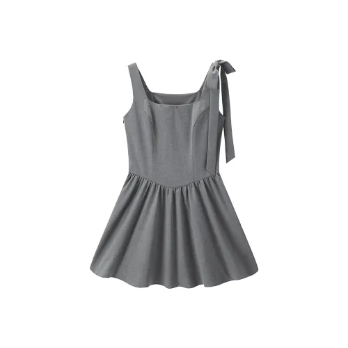 LEDIN Платье-комбинация Женское Лунный Камень Серый В наличии