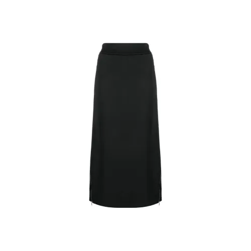 JIL SANDER Черные Женские Повседневные Длинные Юбки