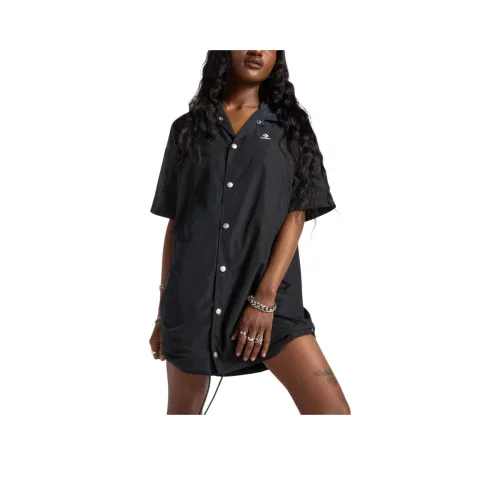 Конверс Andover Короткий рукав Платье Женское Черное