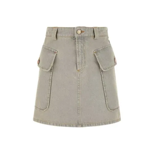 SEE BY CHLOE Синие Женские Джинсовые Короткие Юбки