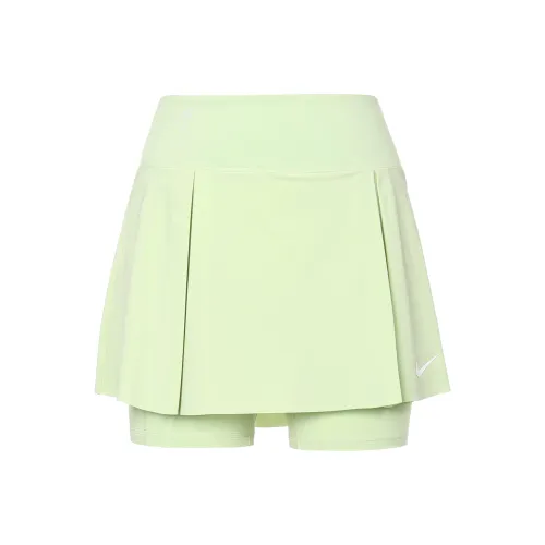Nike Повседневные короткие юбки Женские Дынно-зеленый