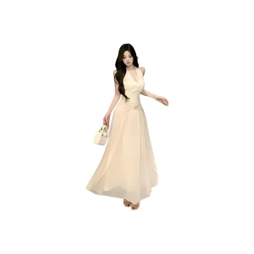 MORii Бежево-абрикосовые Женские Платья без рукавов