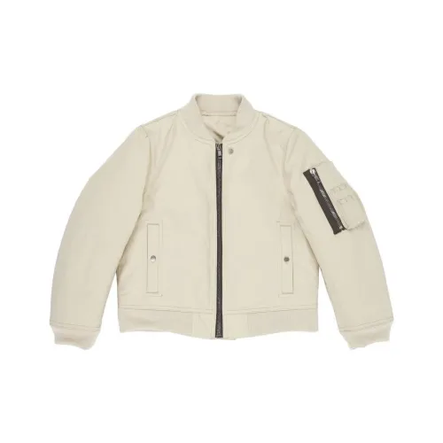 RICK OWENS Kids Куртки цвета экрю