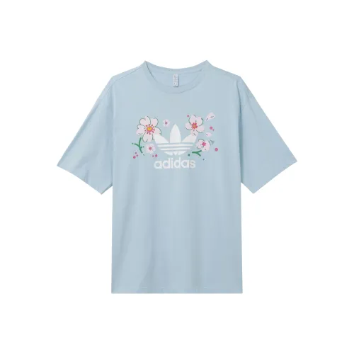 adidas originals Светло-розовый синий Женская одежда для фитнеса