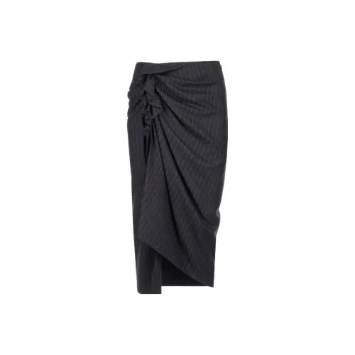 DRIES VAN NOTEN Черные Женские Повседневные Длинные Юбки