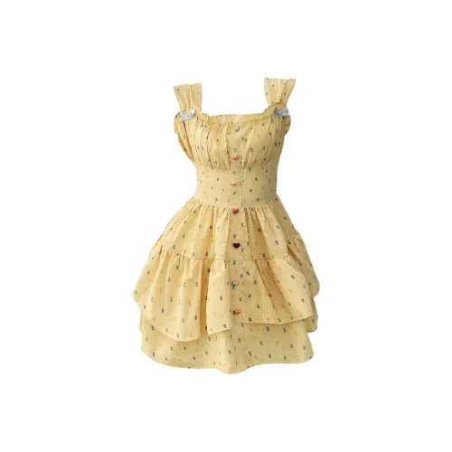 OSQ Желтые Женские Слиплатья