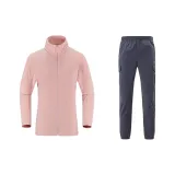 Set (Soft Pink Top + Stone Gray Pants)  
Комплект (Мягкий Розовый Топ + Каменный Серый Штаны)