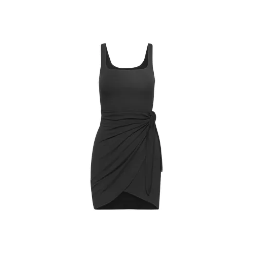 ARITZIA WILFRED Новый Saturn Mini Dress Slip Dress Women's BLACK Black