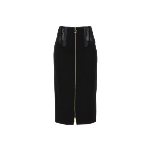 PINKO Повседневный Длинный Юбка Женские Черный