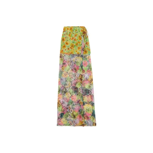 DRIES VAN NOTEN Многоцветные Женские Повседневные Длинные Юбки