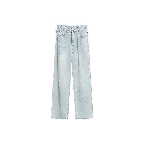 Incolore Светло-синие Женские Джинсы