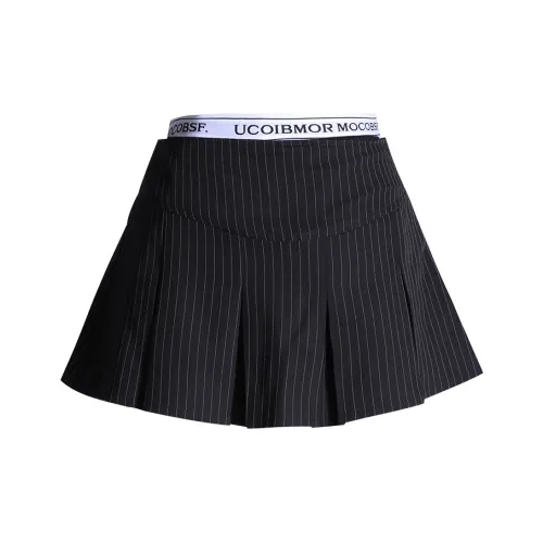 Wen Shan Повседневные короткие юбки Женские Черный