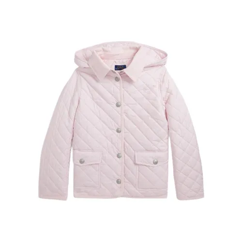 Polo Ralph Lauren Хлопковый пуховик SS24 Светло-розовый Детский