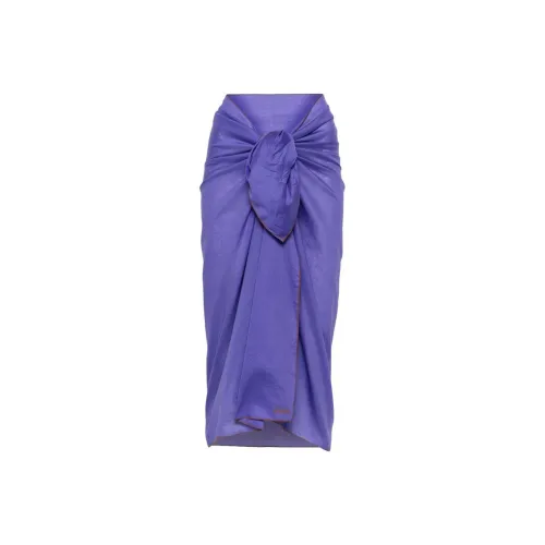 Eres SS24 Повседневная длинная юбка женская лавандово-фиолетовая