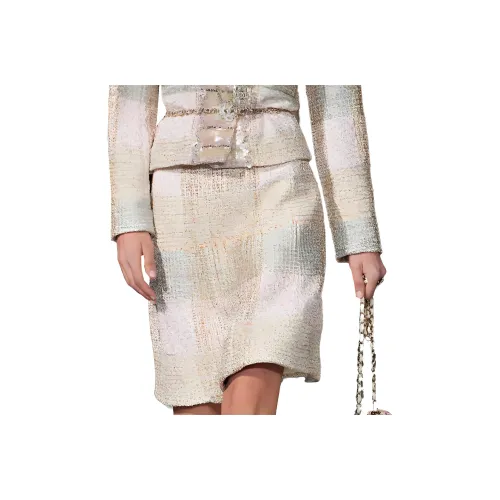 CHANEL SS24 24C Повседневный Длинный Юбка Женские Многоцветный