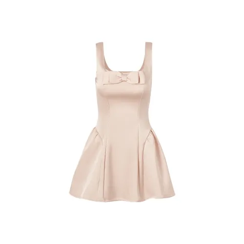 MITX Летний Slip Платье Женское Розовое Шампанское
