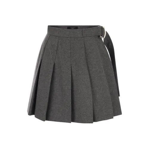 WEEKEND MaxMara Серые Женские Повседневные Короткие Юбки