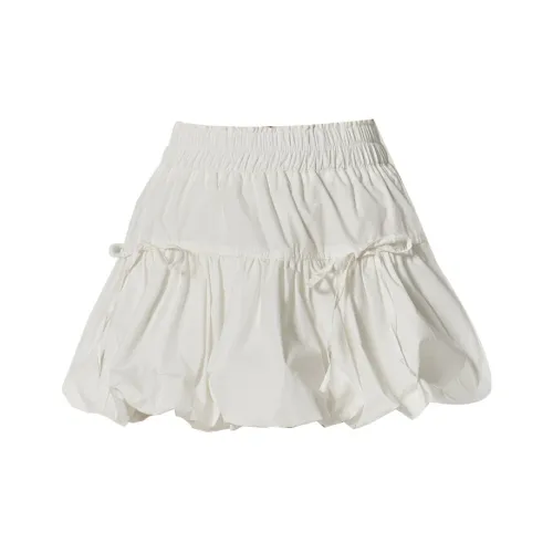 Enhanced Повседневные короткие юбки Женские Белые