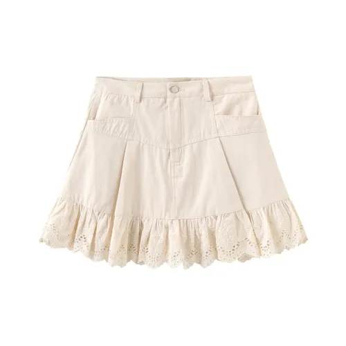 Cubic Абрикос Женские Повседневные Короткие Юбки