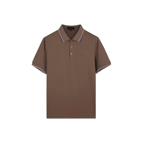 DIDIBOY Коричневая мужская поло рубашка