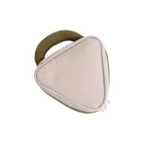 Серый, вертикальные полосы, треугольная сумка, мешок для хранения макияжа