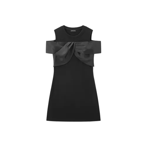PEACEBIRD Без рукавов Платье Женское Черное
