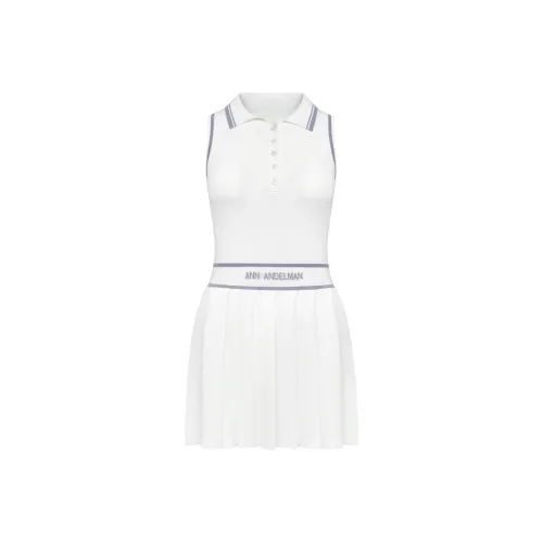 Ann Andelman Без рукавов Платье Женское Белое
