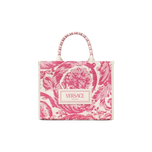 FANSIZHE Barocco Вискоза Тоут Сумка Сумка для покупок Сумка на плечо Сумка Маленькая Женская Розовая и Белая