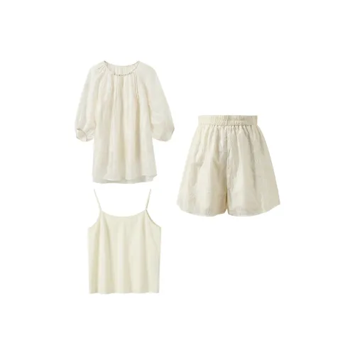 3COLOUR Экрю Женские Повседневные костюмы