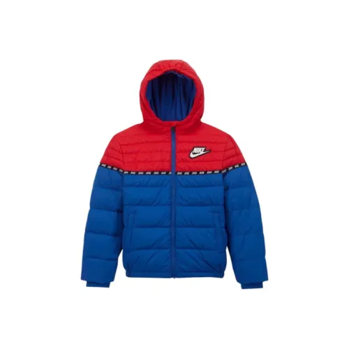 Nike Хлопковый пуховик Красный синий Подростки