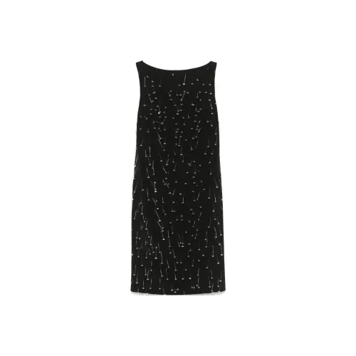 MOSCHINO SS25 Без рукавов Платье Женское Черное