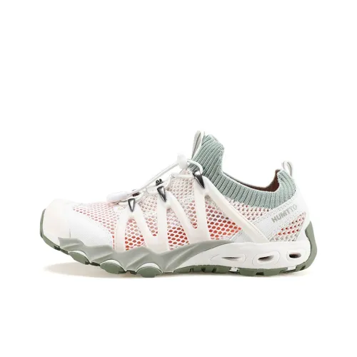 HUMTTO Сцепление Anti Collision Легкий Обувь для горных походов Женские Слоновая кость Матча Зеленый