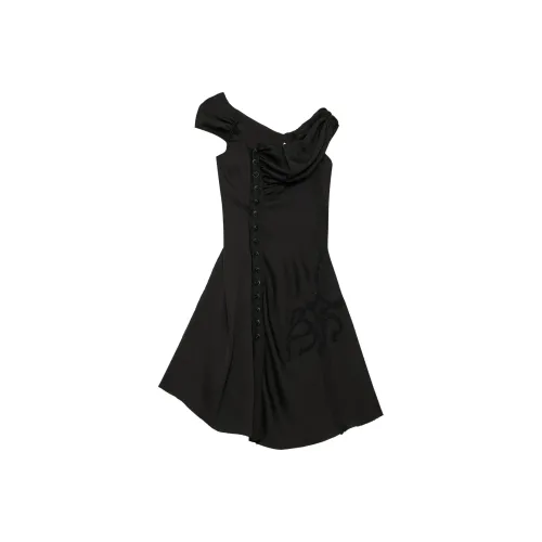 HYEIN SEO Без рукавов Платье Женское Черное