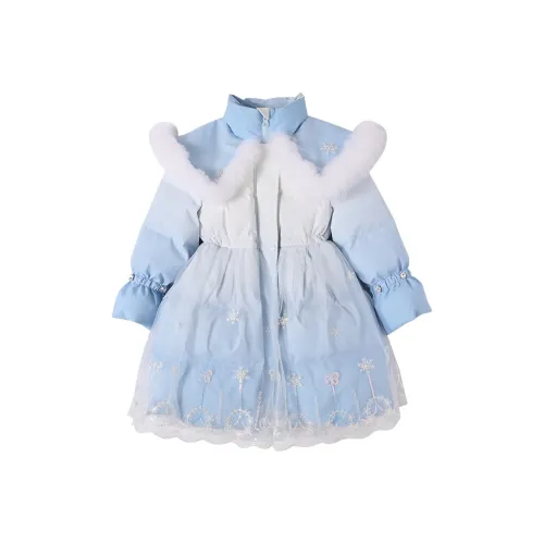 YUANYUAN GIRL Синий Kids Пуховики