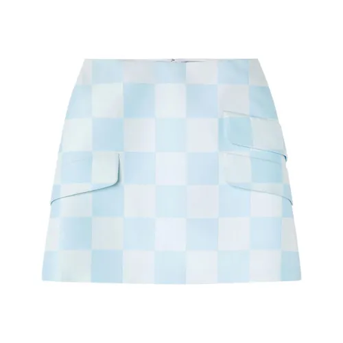 VERSACE Повседневные короткие юбки женские светло-синие