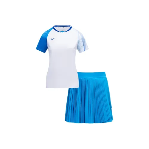 Комплект с юбкой Mizuno Женские Синий Белый