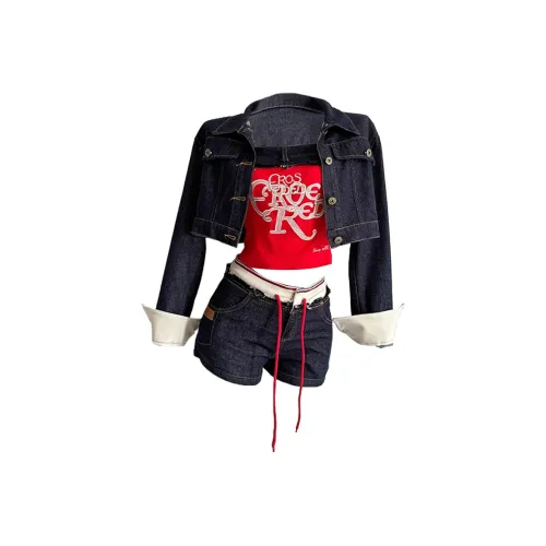 Icicofficial Повседневный костюм женский темно-синий