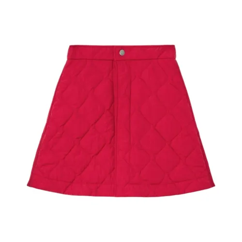 Burberry Red Женские Повседневные Короткие Юбки