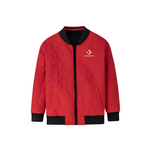 Конверс Хлопковый пуховик CNY New Year's Collection Преппи Красный для детей 3-7 лет