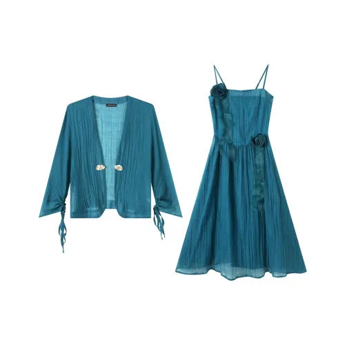 EIDOLON GRAIN Комплект с юбкой Женские Павлин Синий