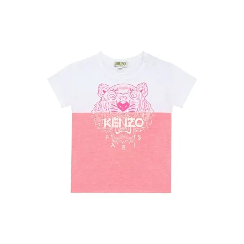 KENZO Розово-белый Многоцветный Kids T Рубашки