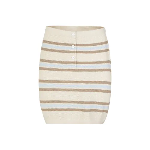 Guuka Hero SS24 Повседневные короткие юбки Женские Абрикос