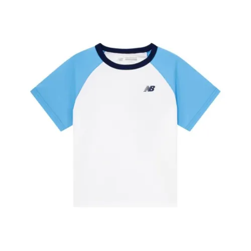 New Balance Blue with White Lettering Kids T-Shirt