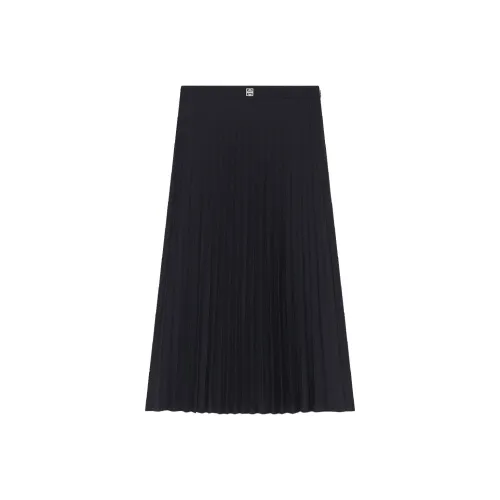 GIVENCHY SS24 Повседневный Длинный Юбка Женские Черный