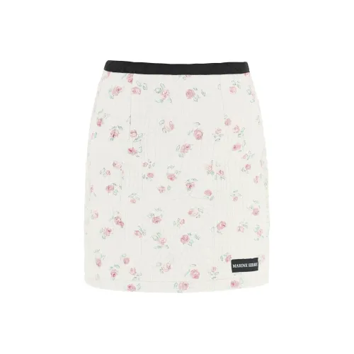 Marine Serre Белая Женская Повседневная Короткая Юбка