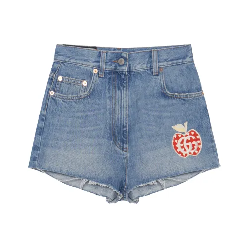 GUCCI Джинсовые шорты Женские Blue