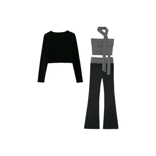 HeartyBite Повседневный костюм женский черный